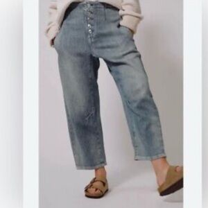Free People Barrel Jeans